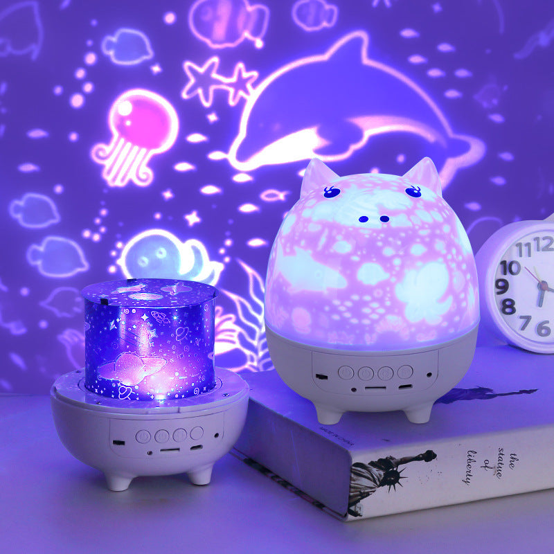 Cartoon Pig Remote Control for Kids Bedroom Sleeping Light Bedroom Bedside Table Lamp Projector Night Light