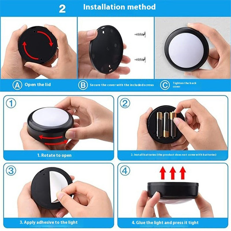 Remote Control LED Small Night Lamp Atmosphere Breathing Light Changing Night Light