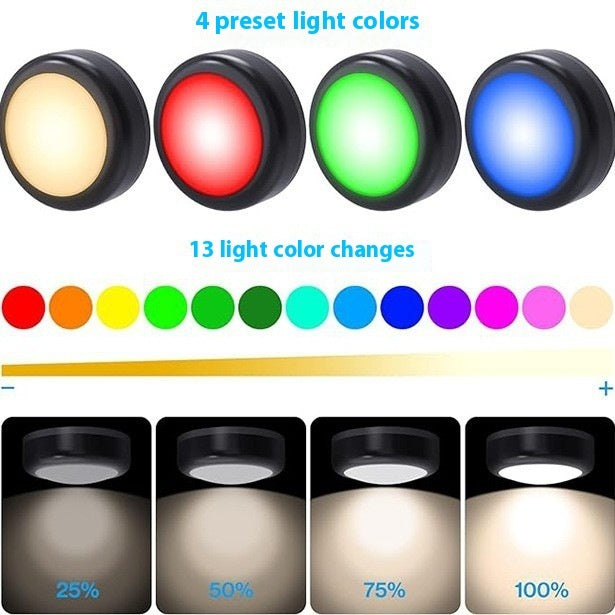 Remote Control LED Small Night Lamp Atmosphere Breathing Light Changing Night Light